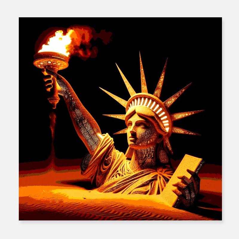 Liberty Poster 20 x 20 cm