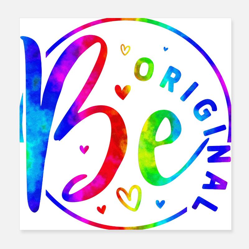 Be original vector design symbol retro quote label Poster 8" x 8" (20x20 cm)