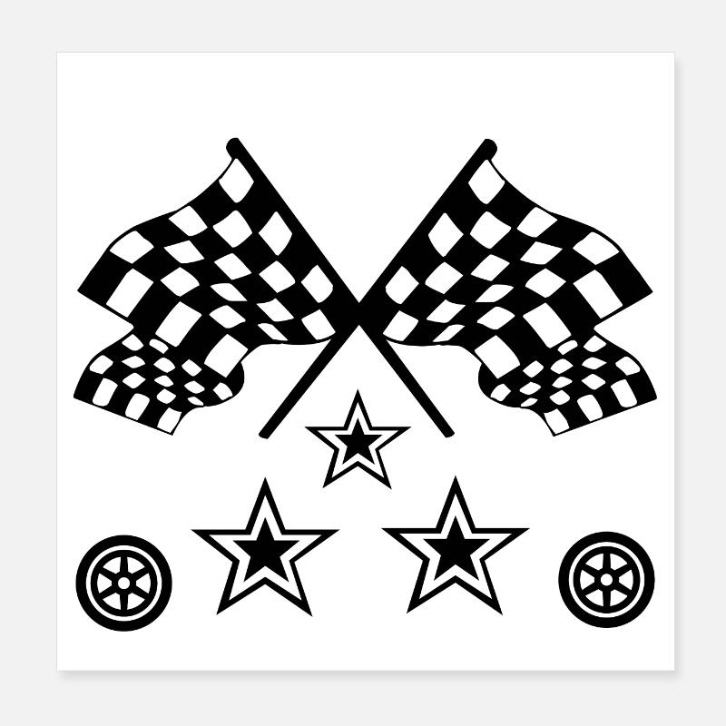 Car Poster 8" x 8" (20x20 cm)