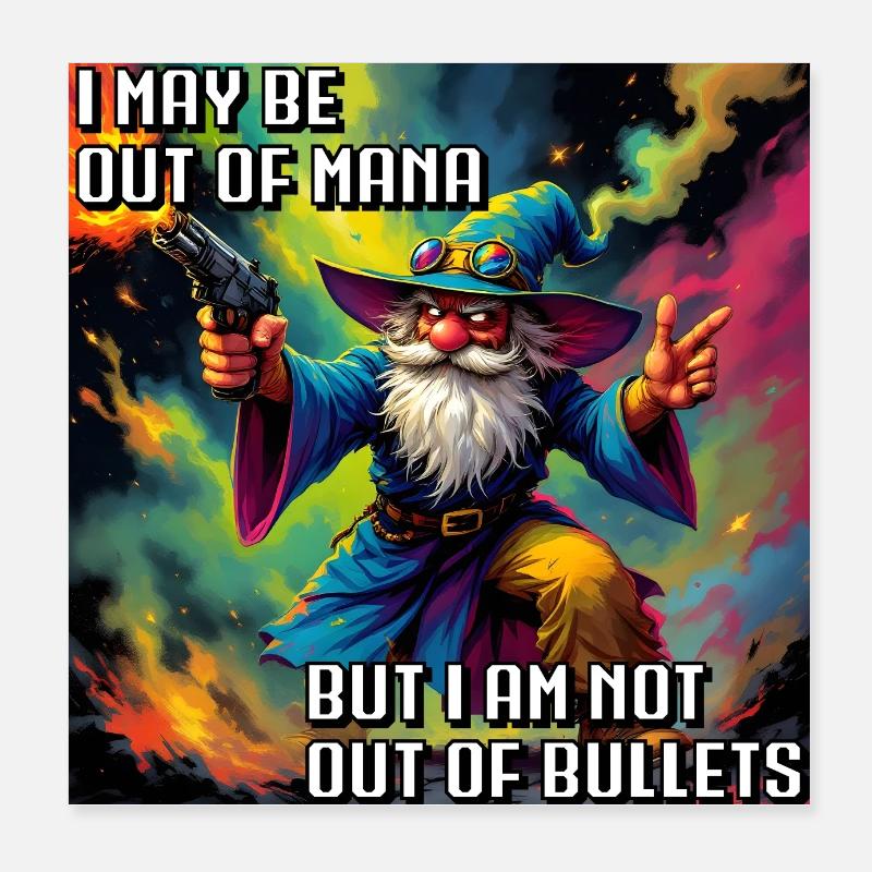 OutOfMana Poster 20x20 cm