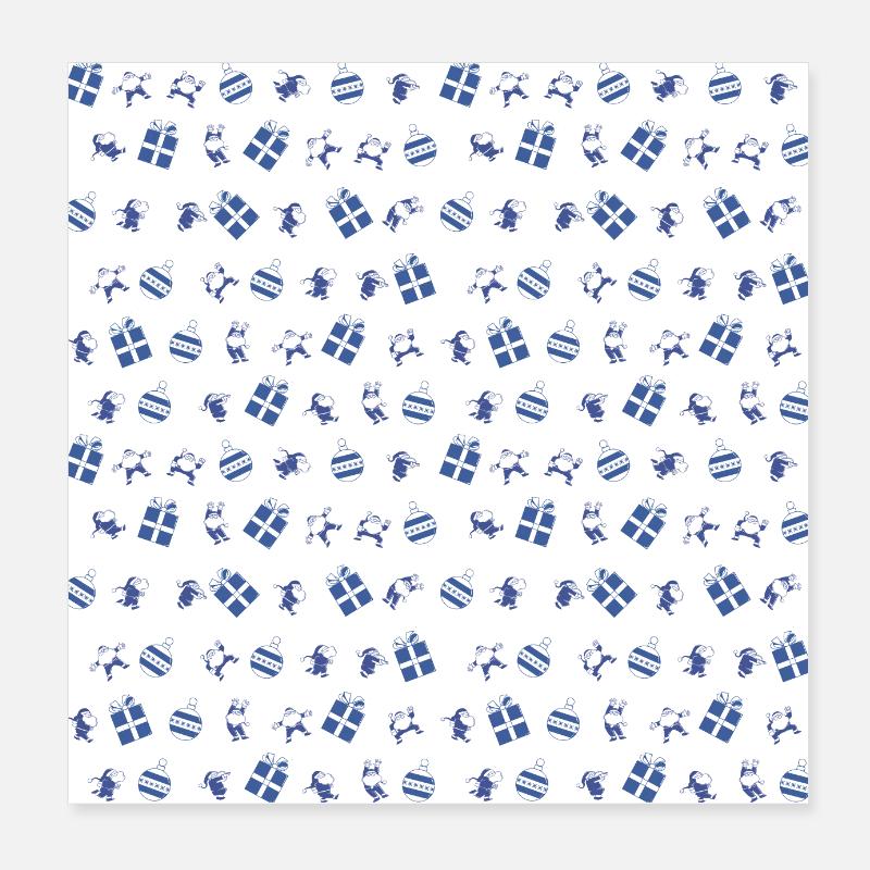 Weihnachtsmann - Anleitung Poster 20x20 cm