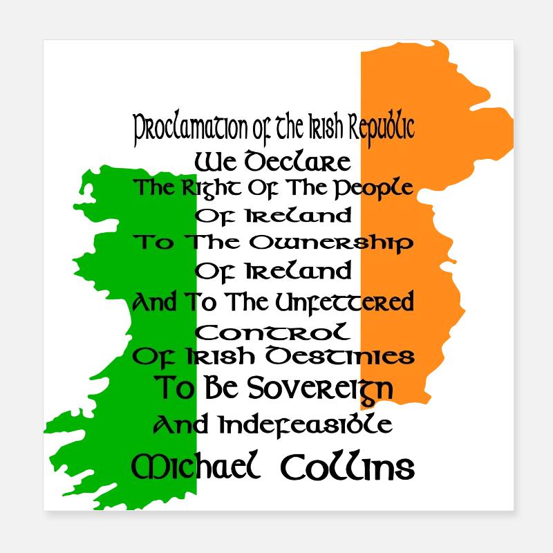 Irish constitution support Poster 8" x 8" (20x20 cm)