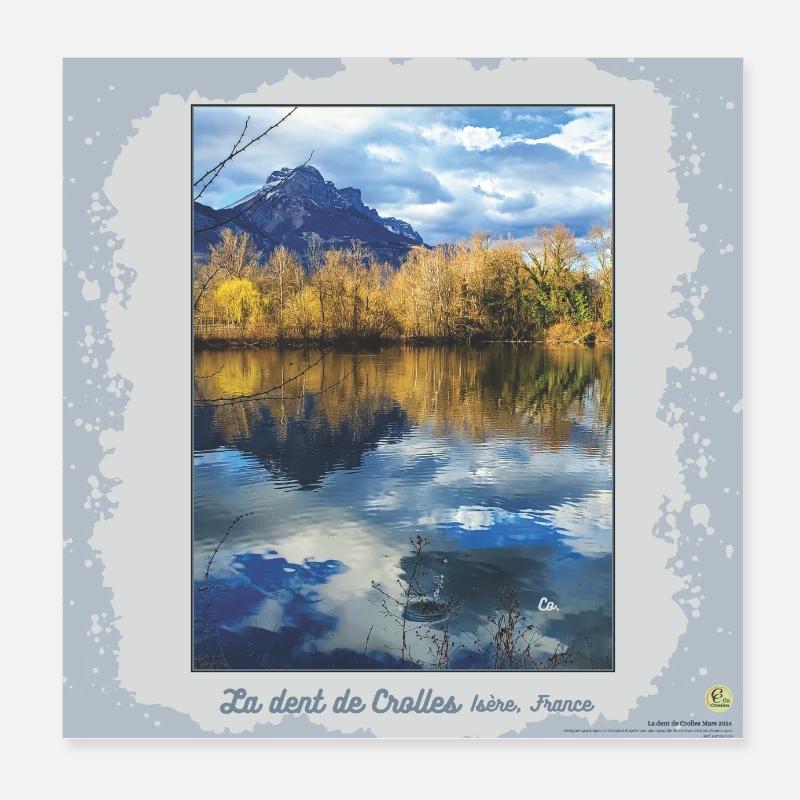 La dent de crolles, 2024, carré Poster 20 x 20 cm