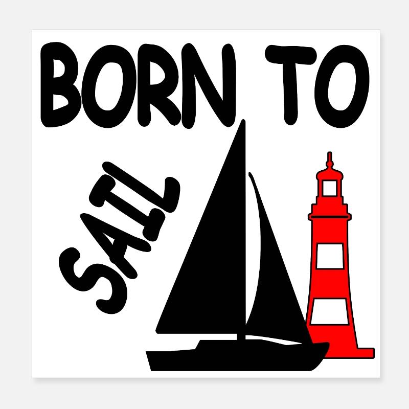 Sail Poster 8" x 8" (20x20 cm)