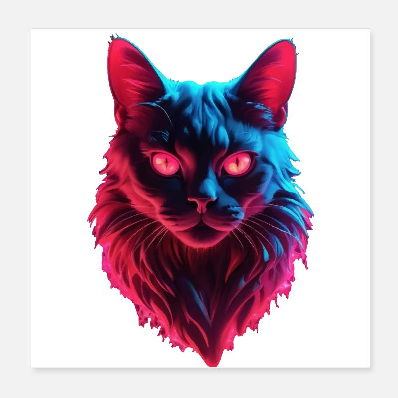 Katze Poster 20x20 cm