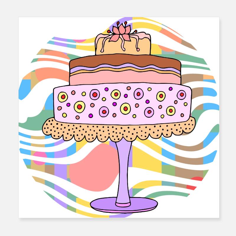 Torta Poster 20x20 cm