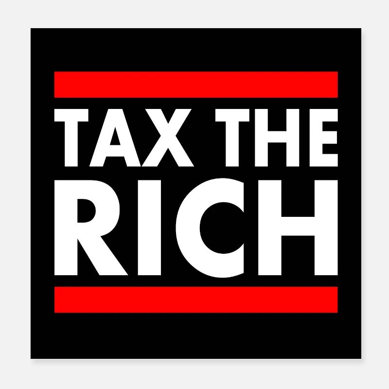 Eat the rich Poster 20x20 cm