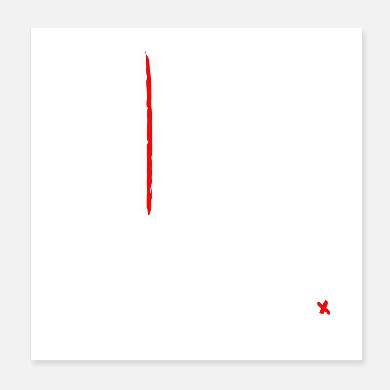 SORTEZ DU CADRE ! Poster 20 x 20 cm