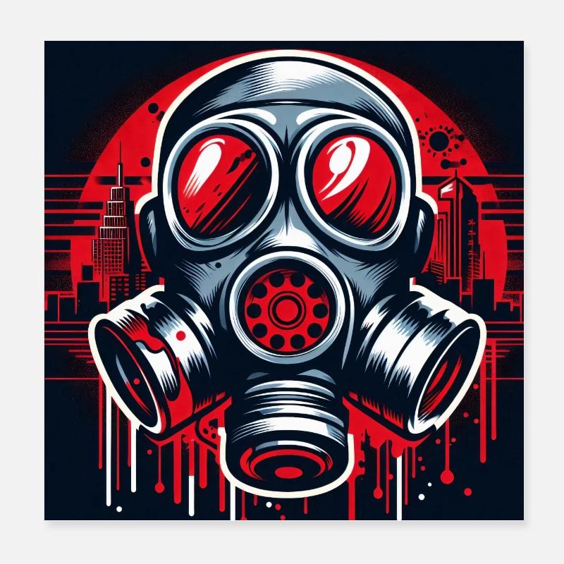 Ville du Danger 2 Poster 20 x 20 cm