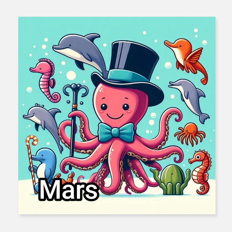 MARS Poster 20 x 20 cm