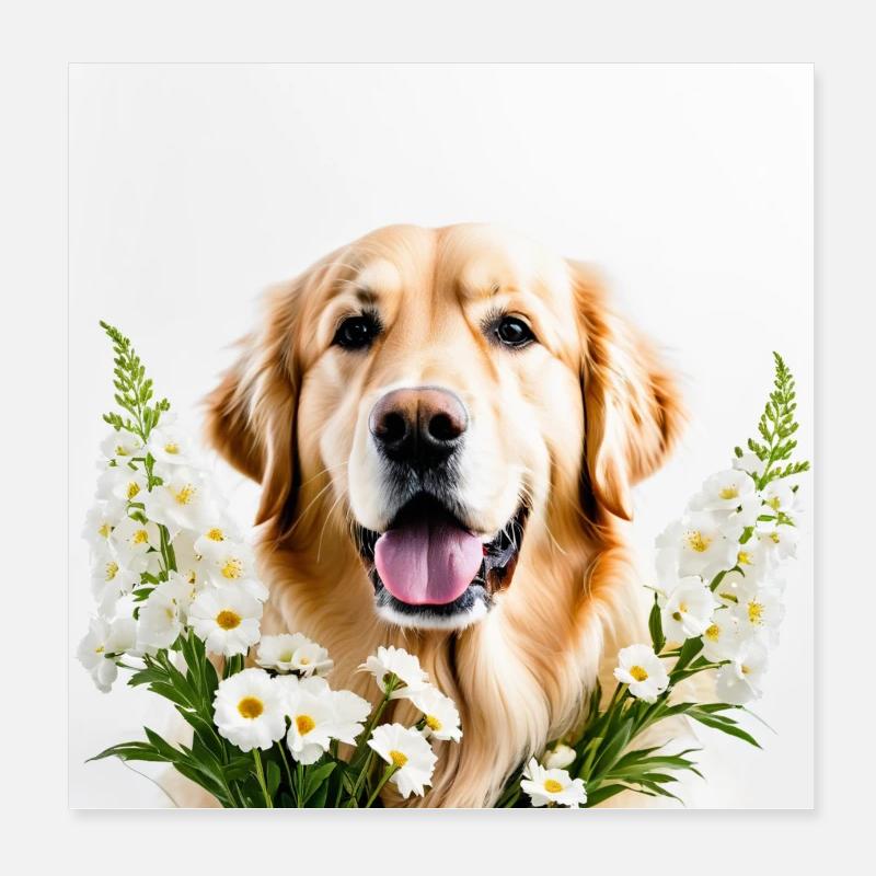 Labrador – Der beste Freund Poster 20x20 cm