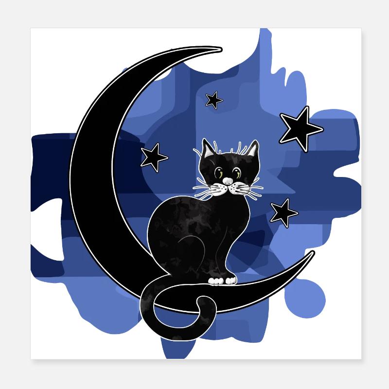 Chat Poster 20 x 20 cm
