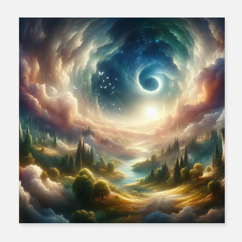 Frieden im Sturm 2 Poster 20x20 cm