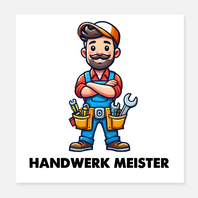 Master craftsman Poster 8" x 8" (20x20 cm)