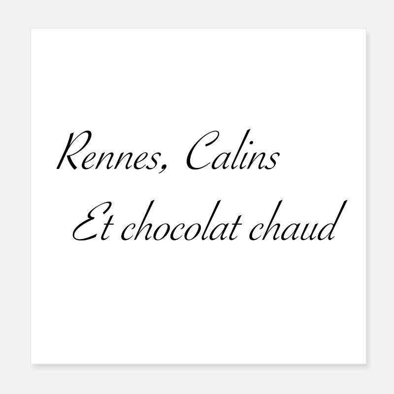 rennes et calins Poster 20 x 20 cm