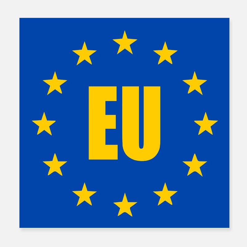 UE - Europe Poster 20 x 20 cm