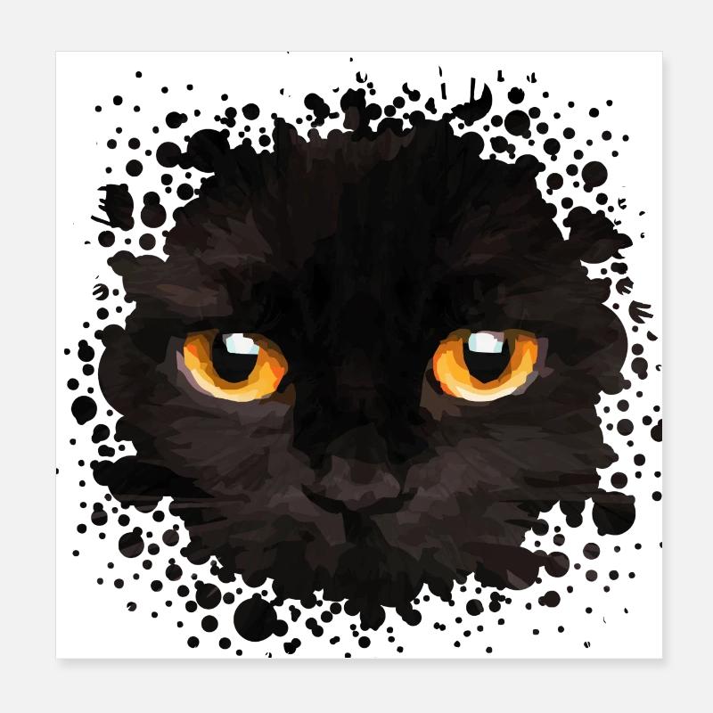 Chat Poster 20 x 20 cm