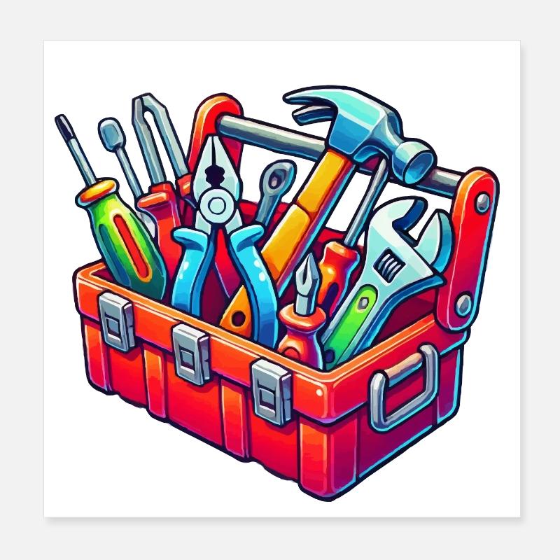 Boîte à outils Poster 20 x 20 cm