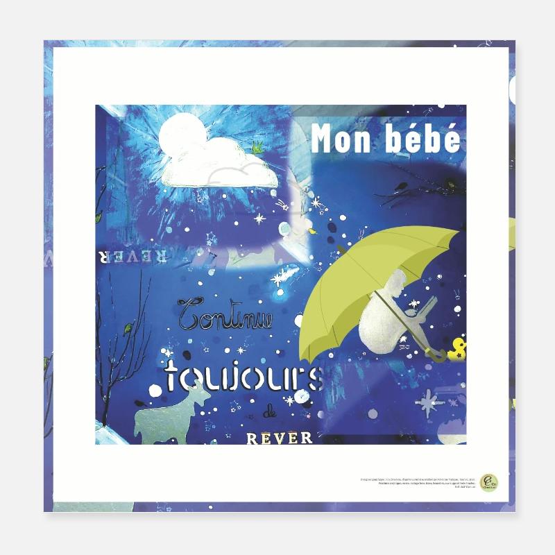 Still keep dreaming, square Poster 8" x 8" (20x20 cm)