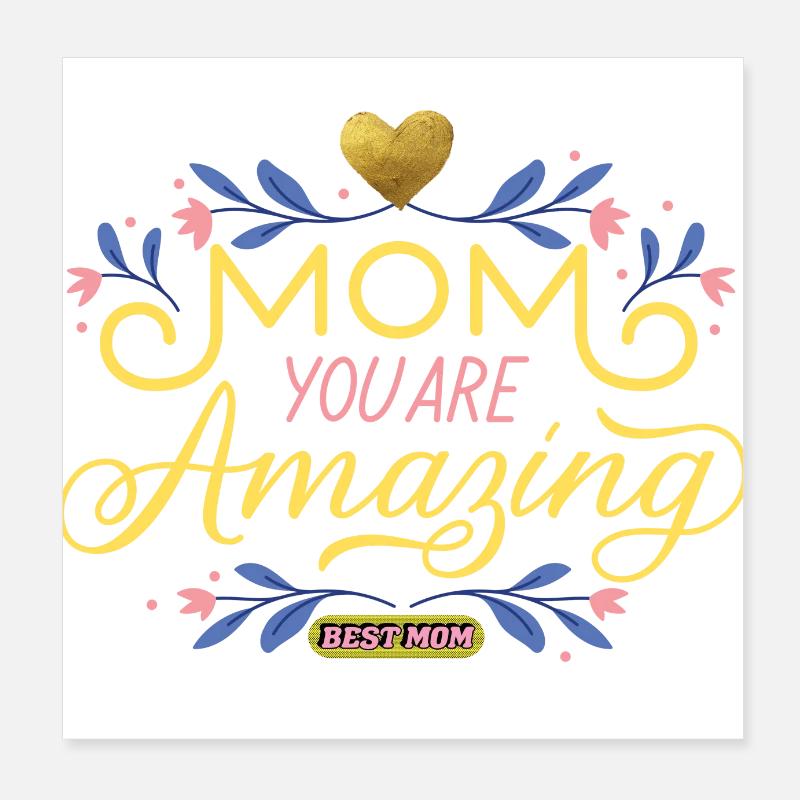 Maman, tu es incroyable Poster 20 x 20 cm