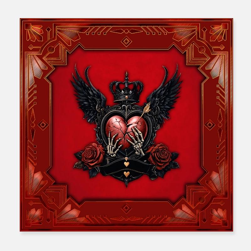 Das zerbrochene Herz: Ein Gothic-Epos Poster 20x20 cm
