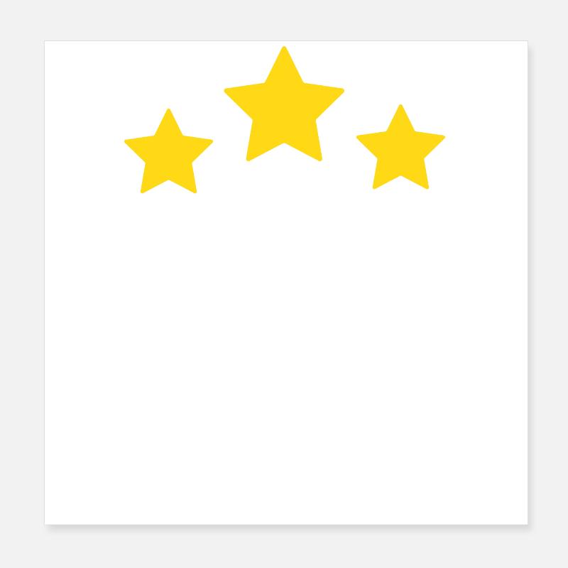 11 Year Star - 11th Anniversary Gift Poster 8" x 8" (20x20 cm)