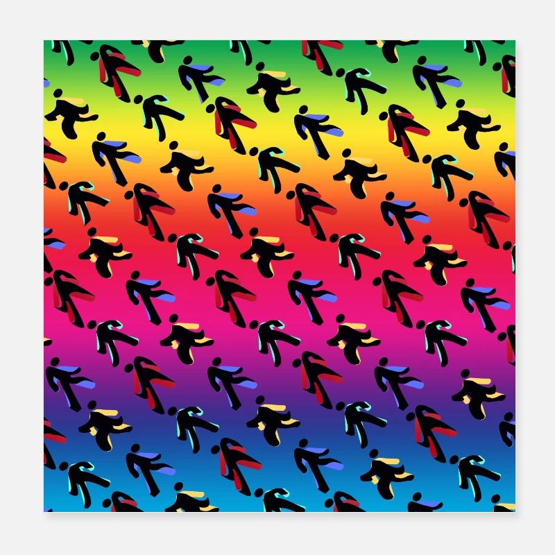Tänzer Poster 20x20 cm
