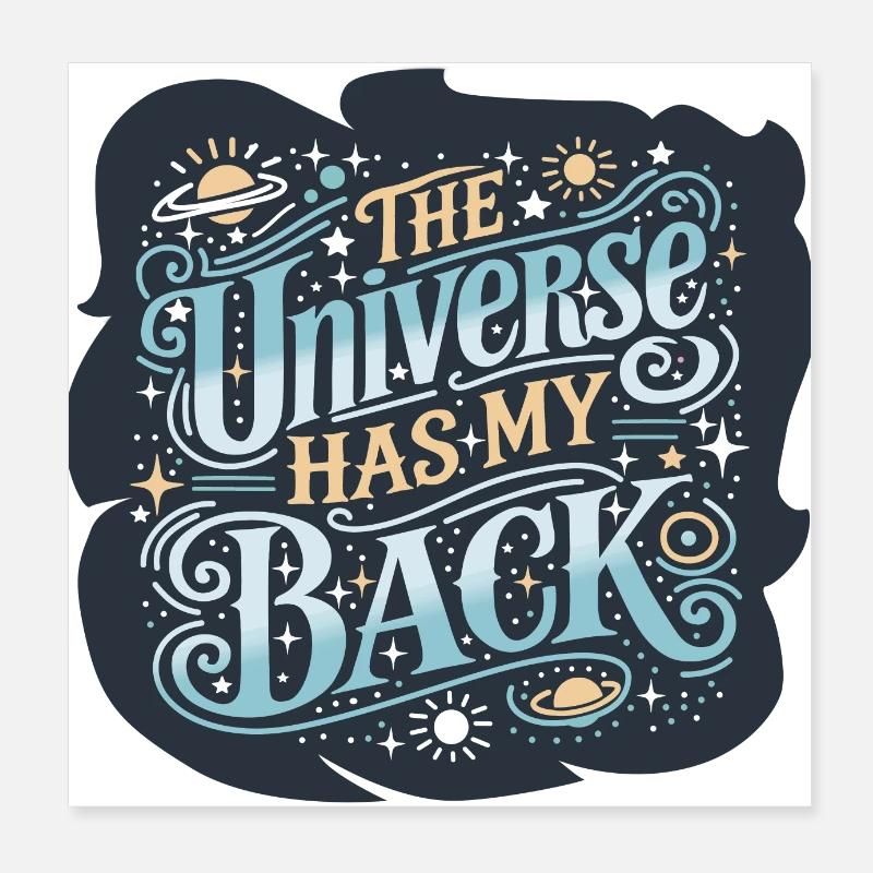 Das Universum Poster 20x20 cm