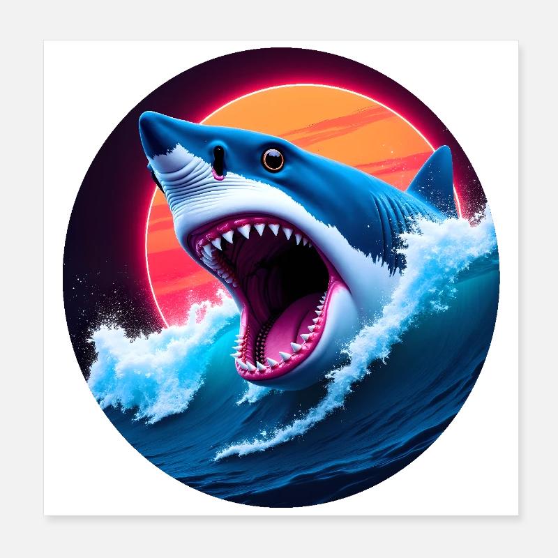 Hai Poster 20x20 cm