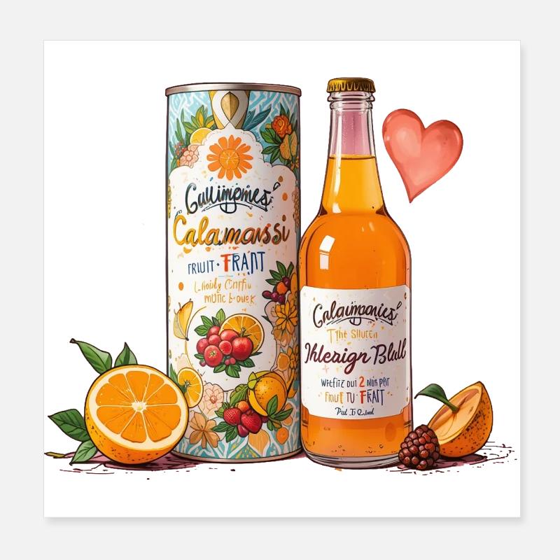 lemonade love Poster 20x20 cm