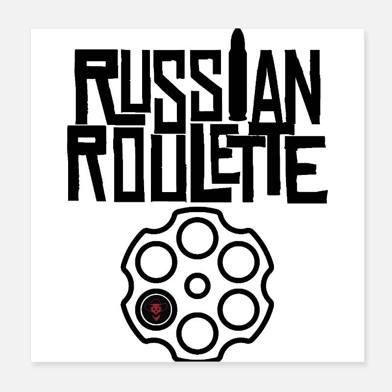 Russian roulette Poster 20 x 20 cm