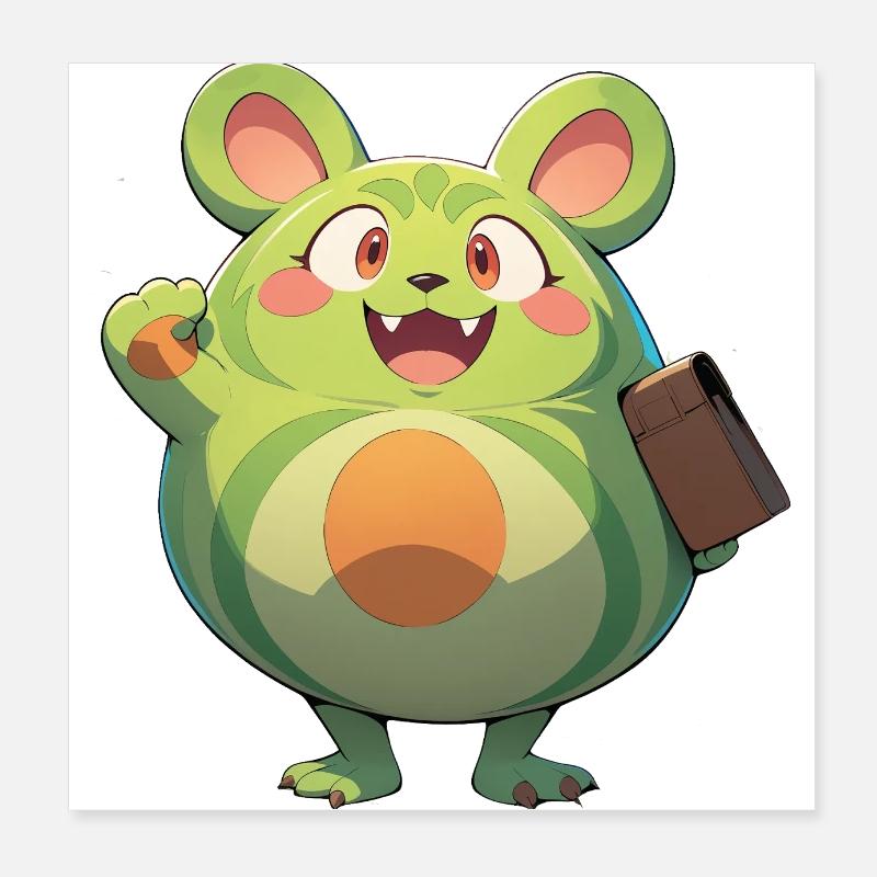 Forest Monster 0790890 Poster 8" x 8" (20x20 cm)