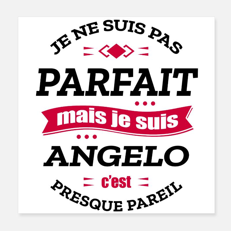ANGELO PARFAIT - PRENOM ANGELO Poster 20 x 20 cm