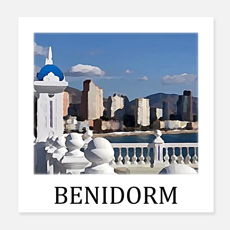 Benidorm Poster 20x20 cm