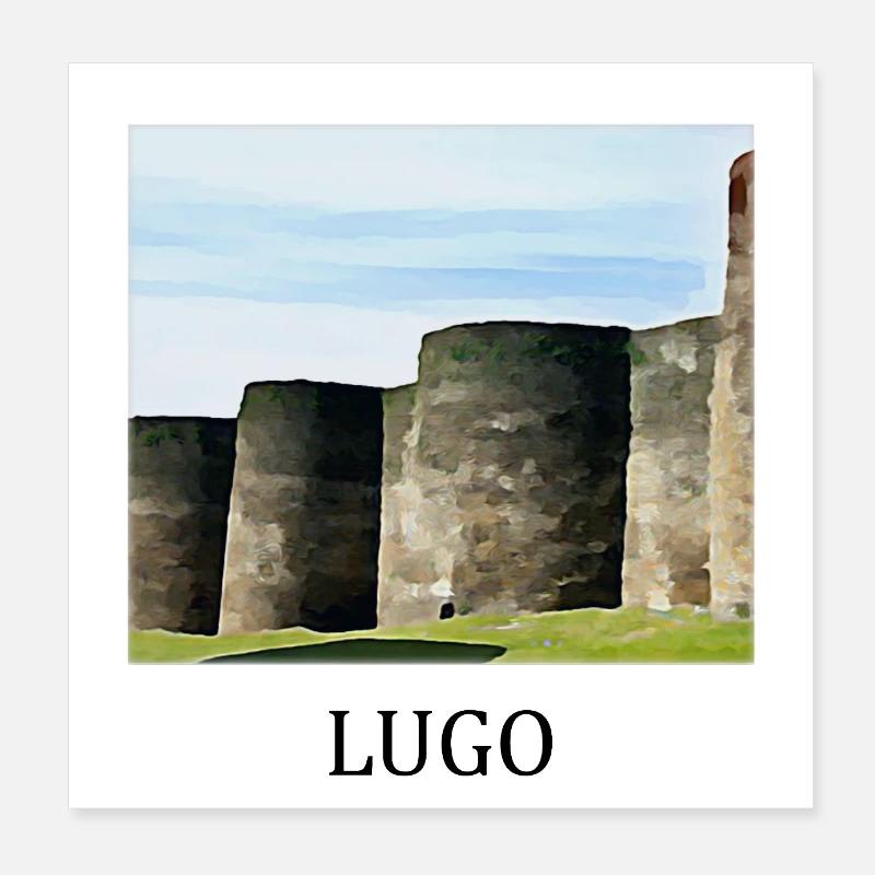 Lugo Galicien Poster 20x20 cm