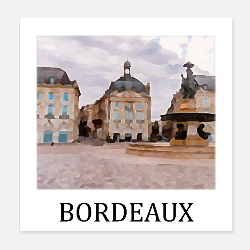 Bordeaux, Frankreich Poster 20x20 cm