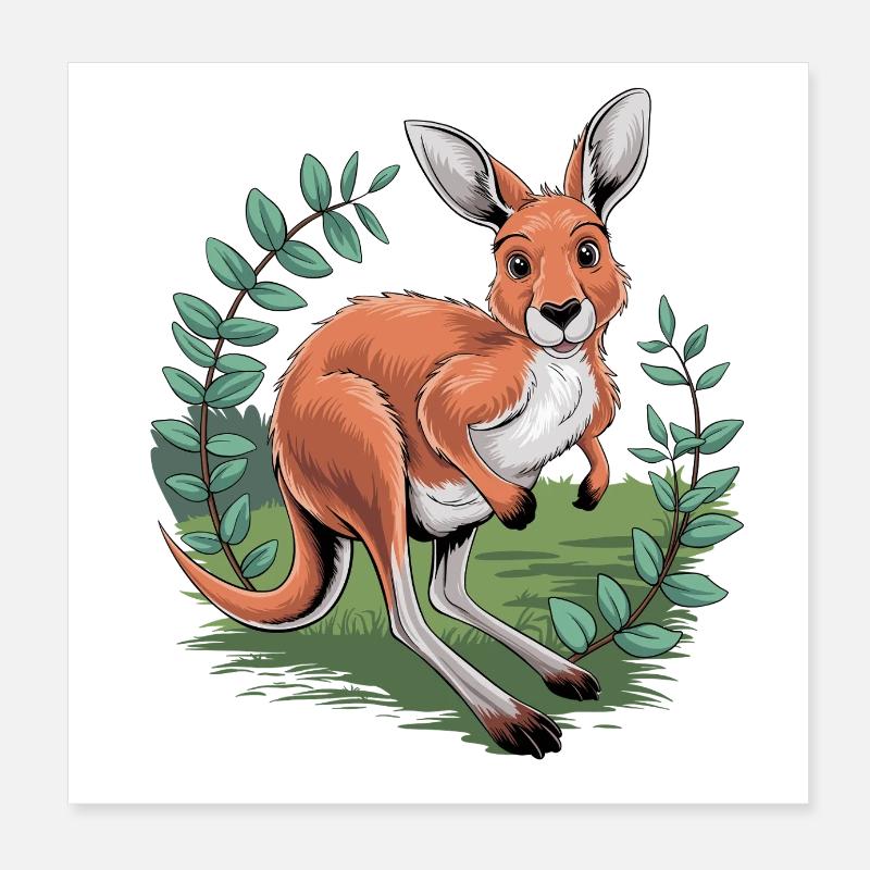 Bush Hopper Poster 20 x 20 cm