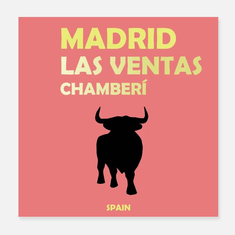 Madrid, Spanien Poster 20x20 cm