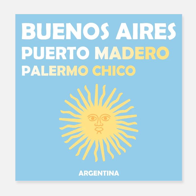 Buenos Aires, Argentine Poster 20 x 20 cm