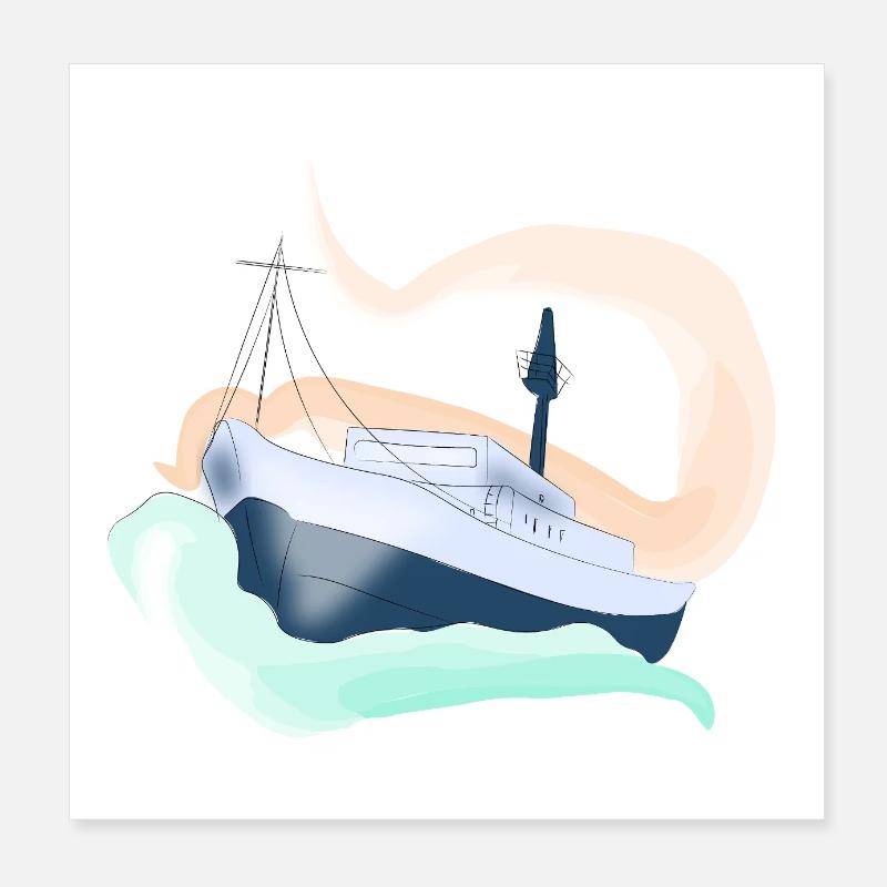 Ferie krydstogt Poster 20x20 cm