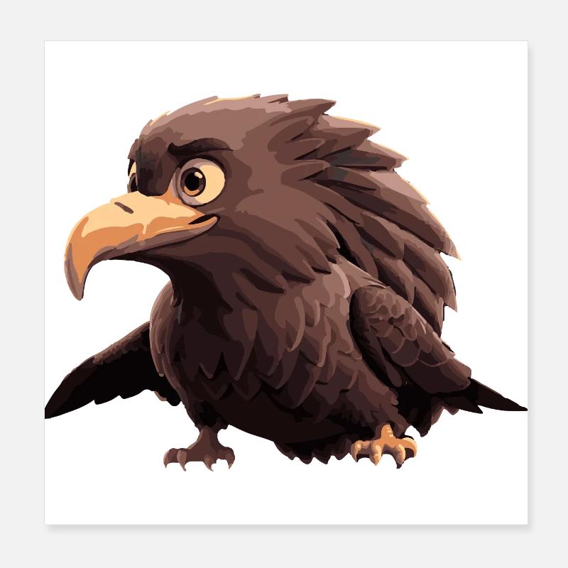 Adler Comic Poster 20x20 cm