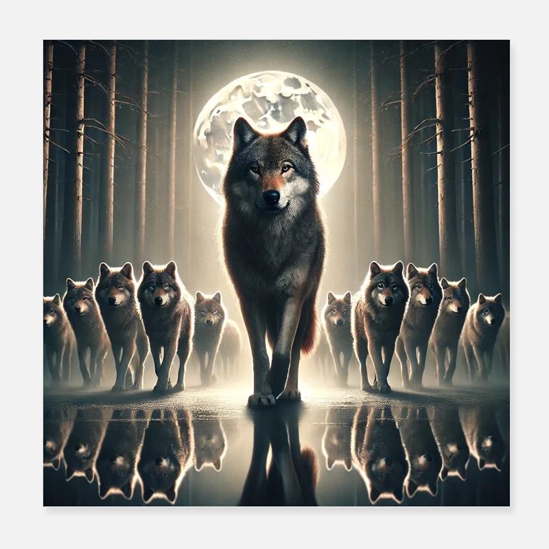 Mâle alpha Poster 20 x 20 cm