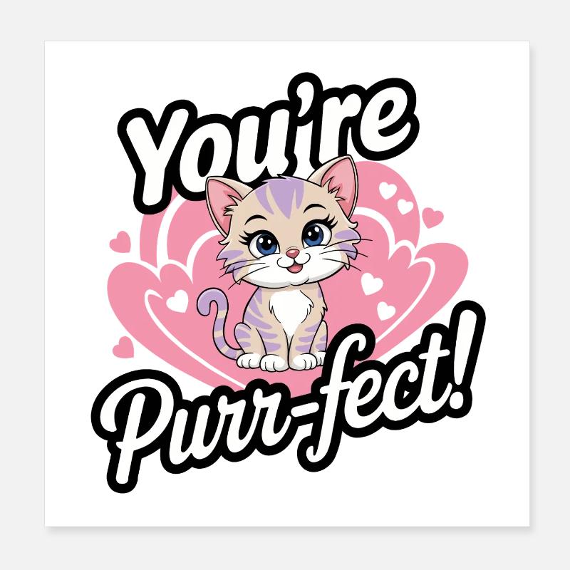 Vous ronronnez ! Poster 20 x 20 cm