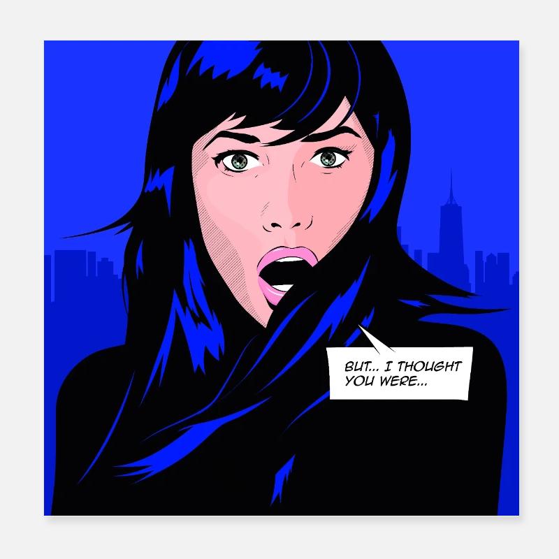 GHOST FROM THE PAST Poster 8" x 8" (20x20 cm)