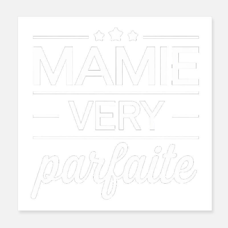 Sehr perfekte Oma Poster 20x20 cm