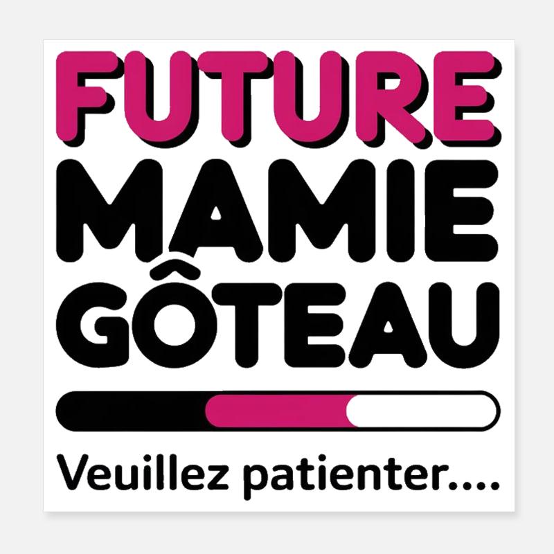 Future Granny Cake Poster 20x20 cm