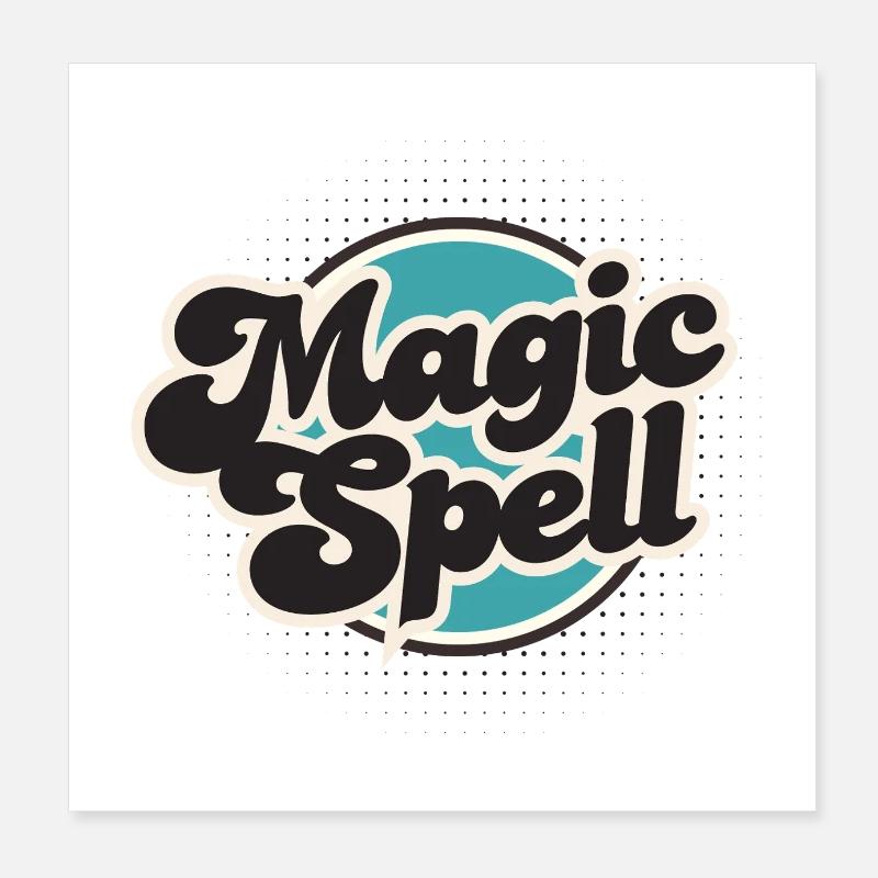 Magic Spell Poster 8" x 8" (20x20 cm)