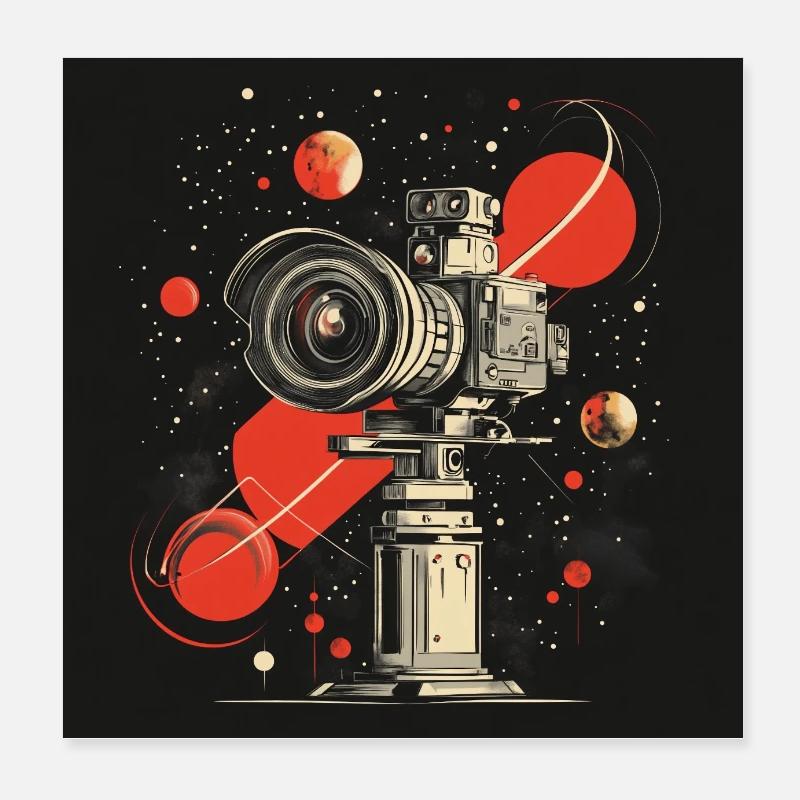 Camera 60s Poster 20x20 cm