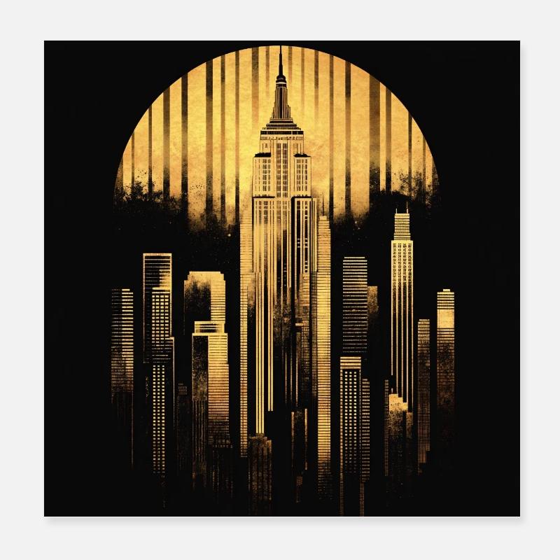 New York Poster 20x20 cm