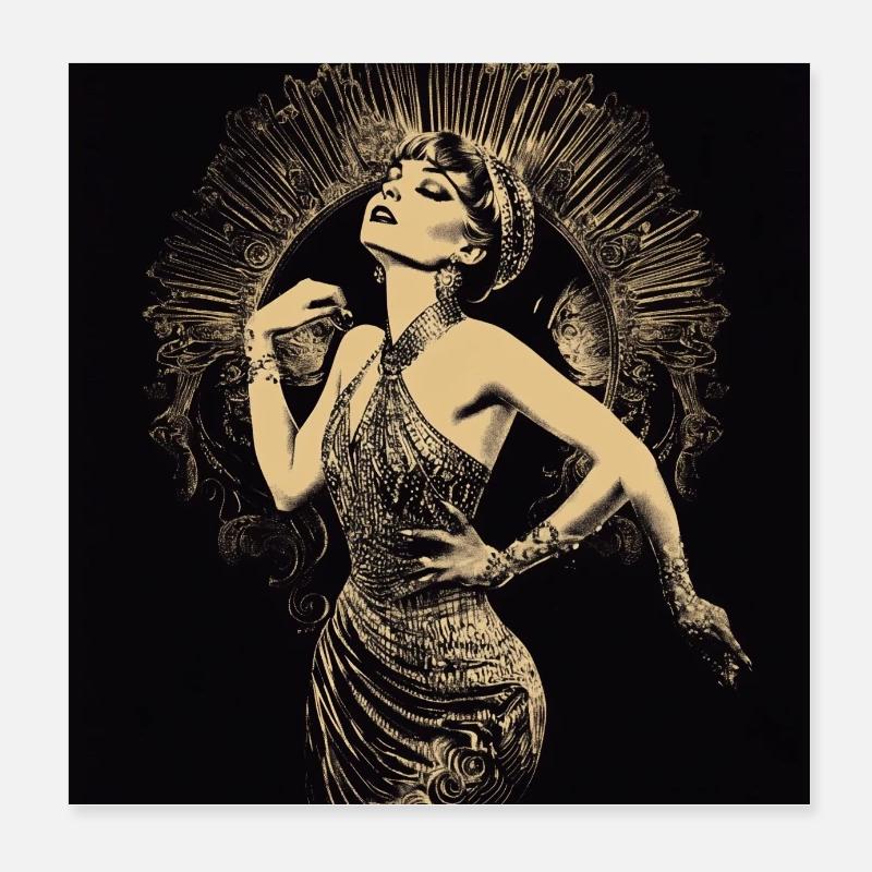 Fille diable Poster 20 x 20 cm